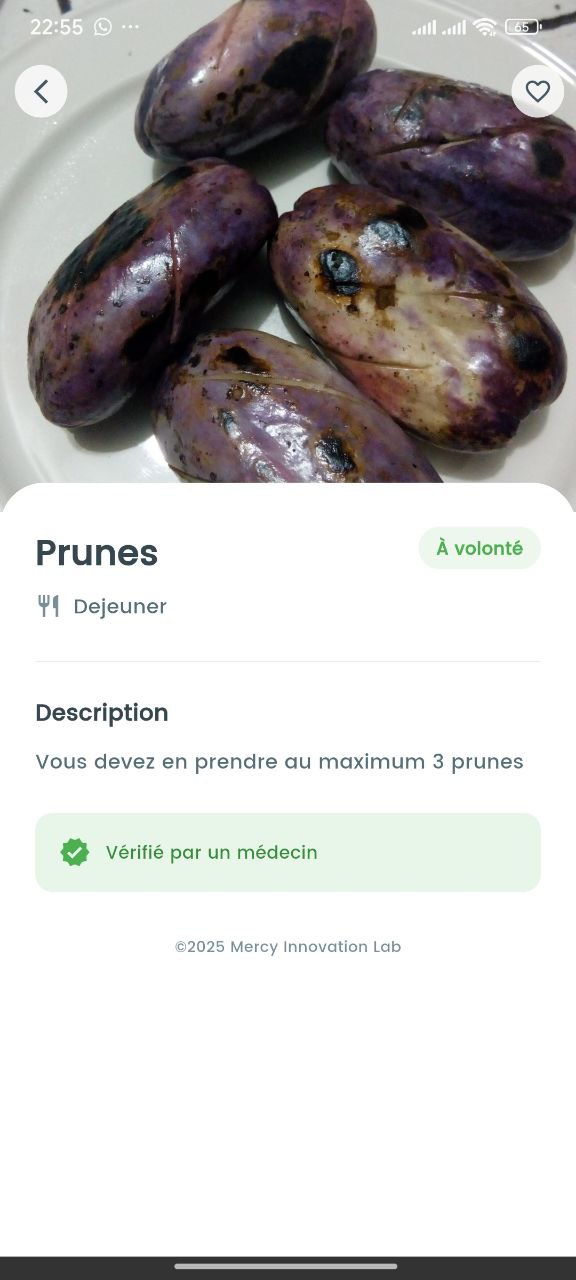 Repas suggérés ManageGli